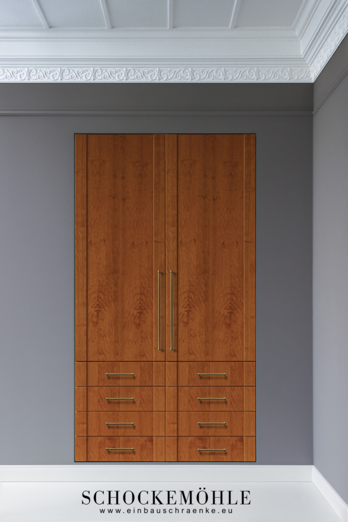 SE14-Echtholz Einbauschrank